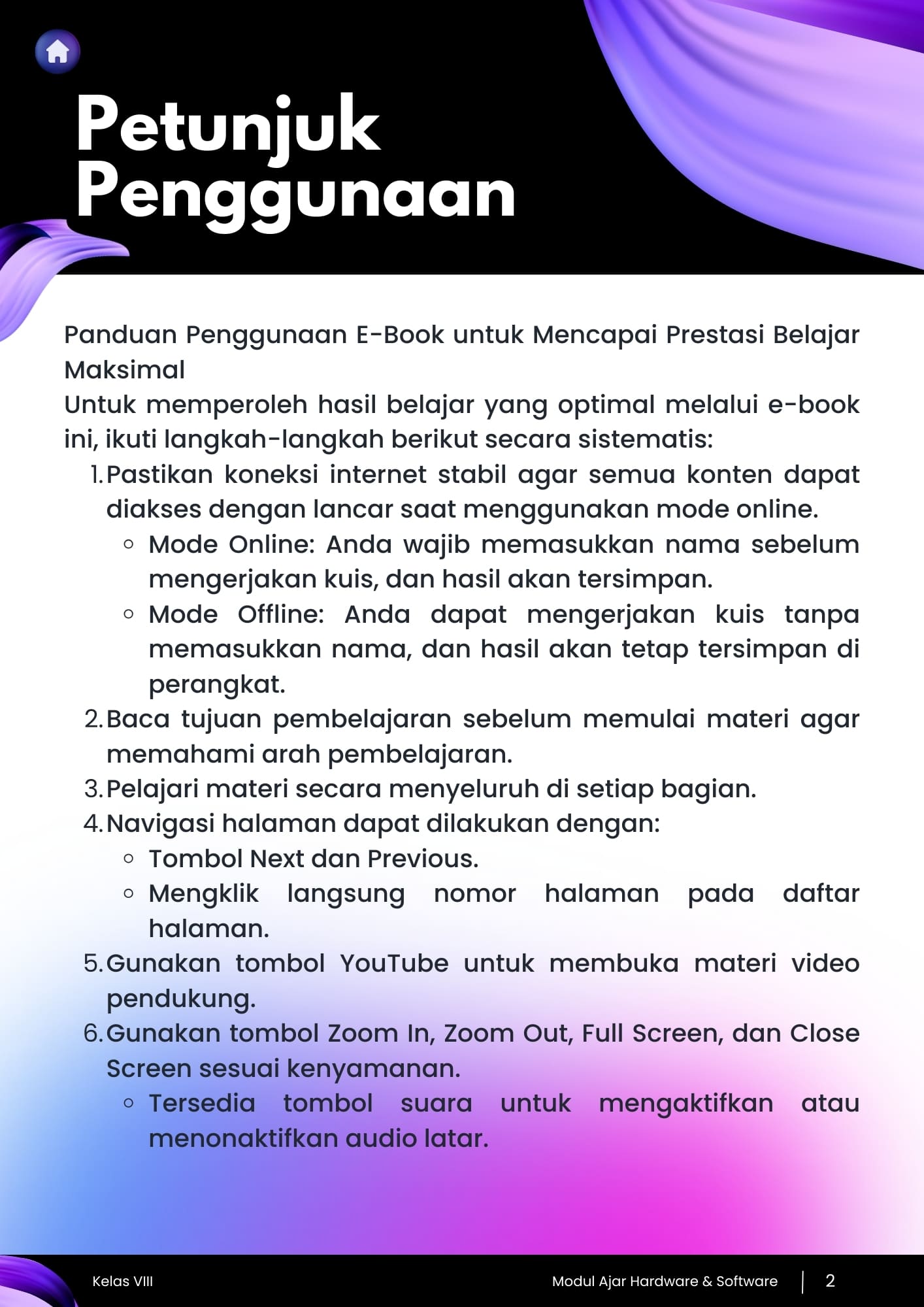 Aplikasi Ebook dan Ujian